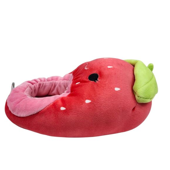 Squishmallow Scarlet The Strawberry Slippers Womens 7-8 Red Green Pink Casual - Picture 3 of 12